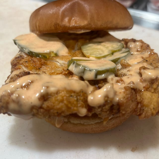 Classic Chicken Sandwich.