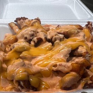 Crispy Chicken Loaded Fries