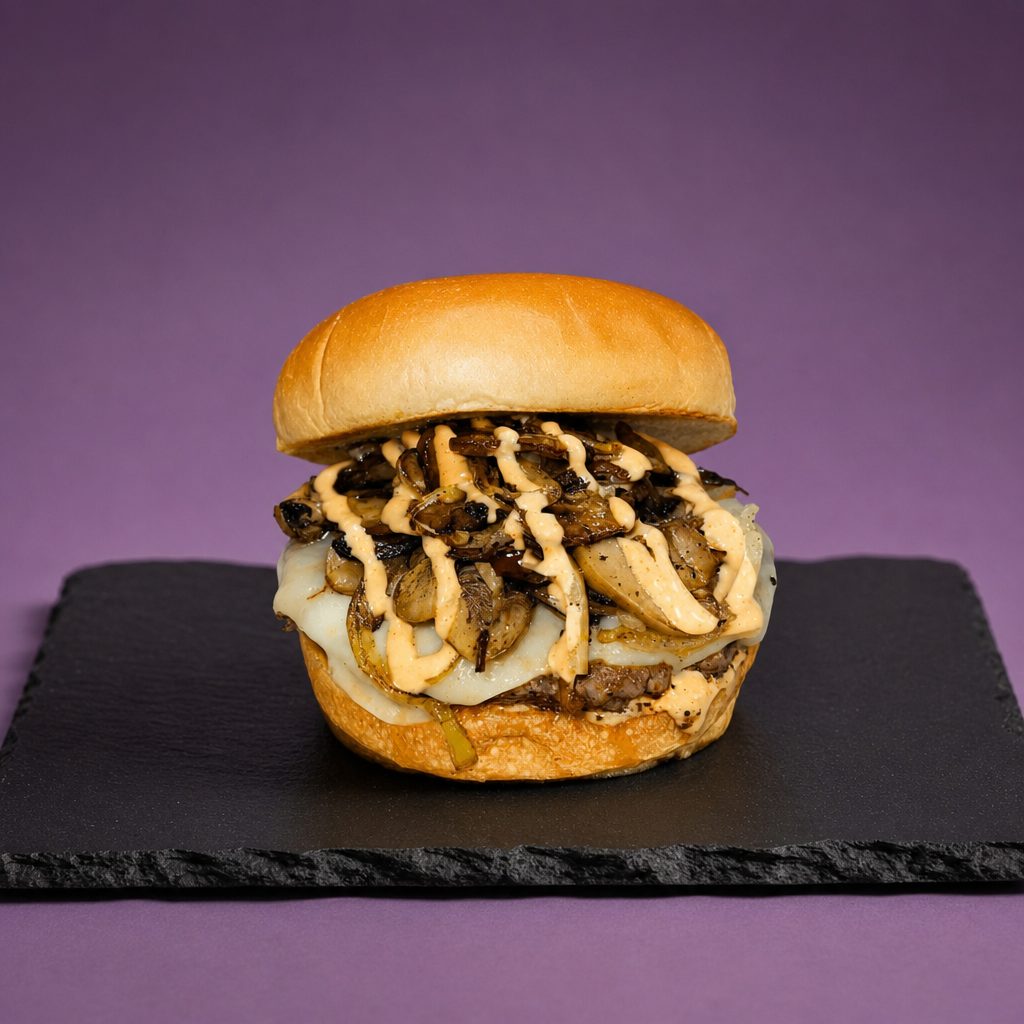Mushroom Jack Burger.